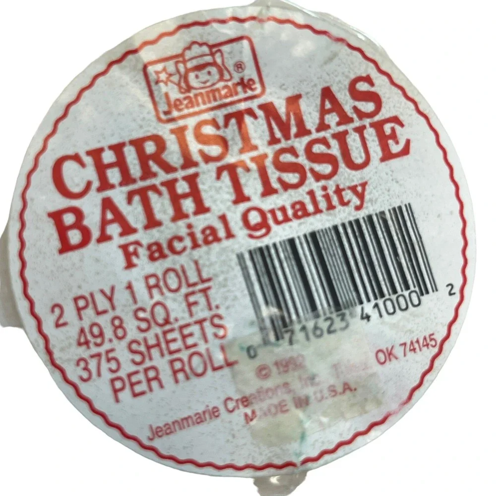 Christmas Toilet Paper Roll Tissue Santa Claus Holiday Bath Merry Xmas 2-ply USA